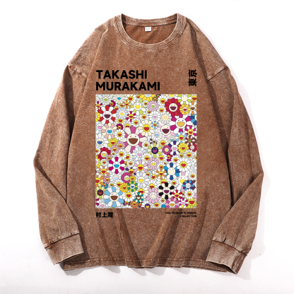 Sunflower TM Vintage Cotton Wash Crewneck Sweatshirt