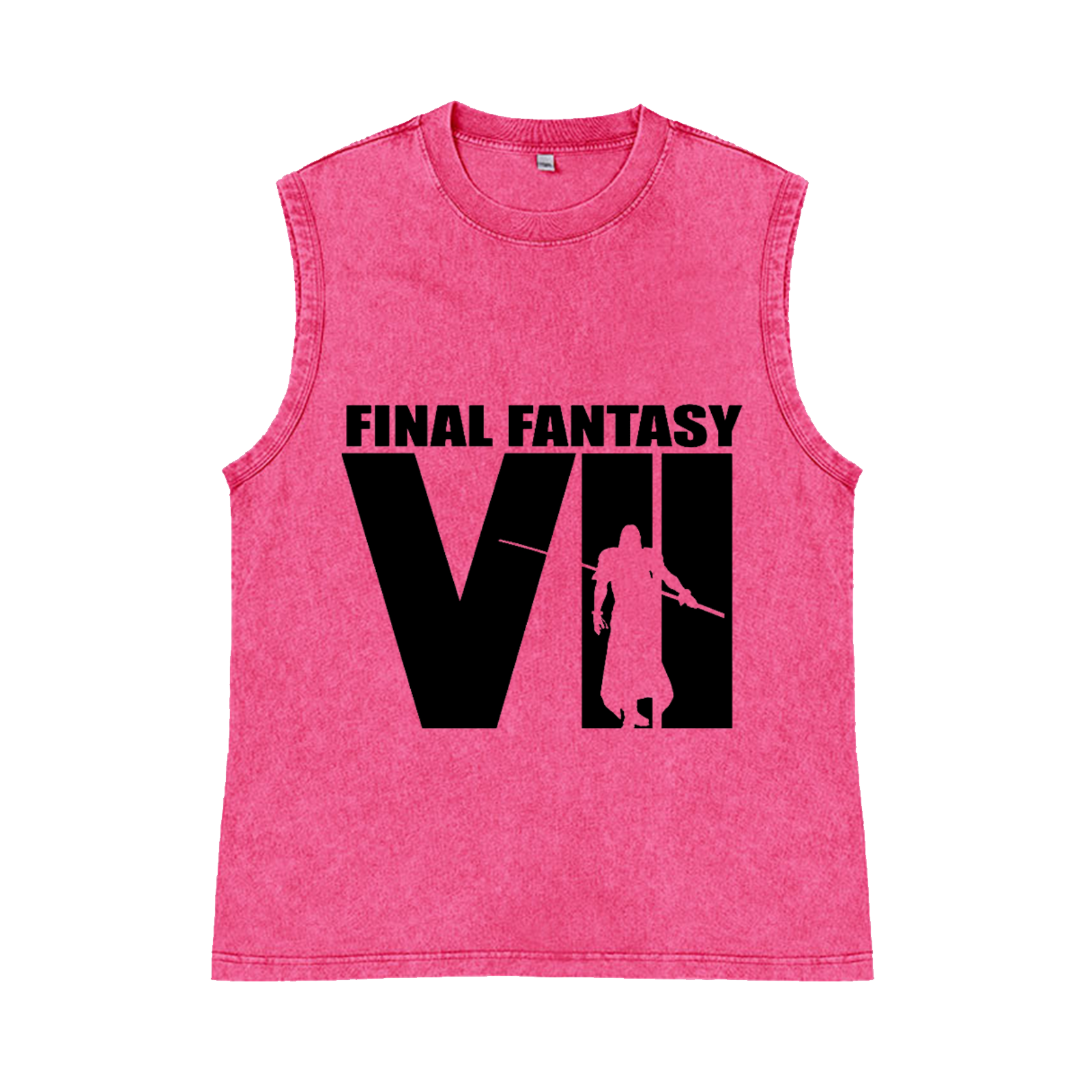 Final Fantasy Pure Cotton Wash-Dyed Sleeveless Tank Top