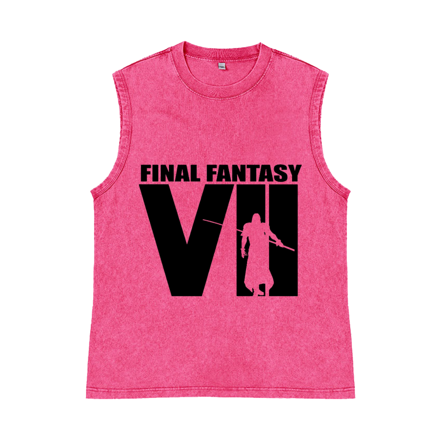 Final Fantasy Pure Cotton Wash-Dyed Sleeveless Tank Top