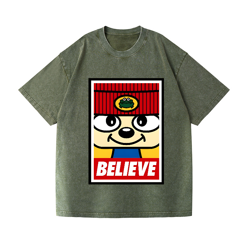 PaRappa the Rapper Vintage Wash Japanese Design T-Shirt