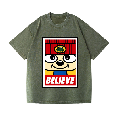 PaRappa the Rapper Vintage Wash Japanese Design T-Shirt