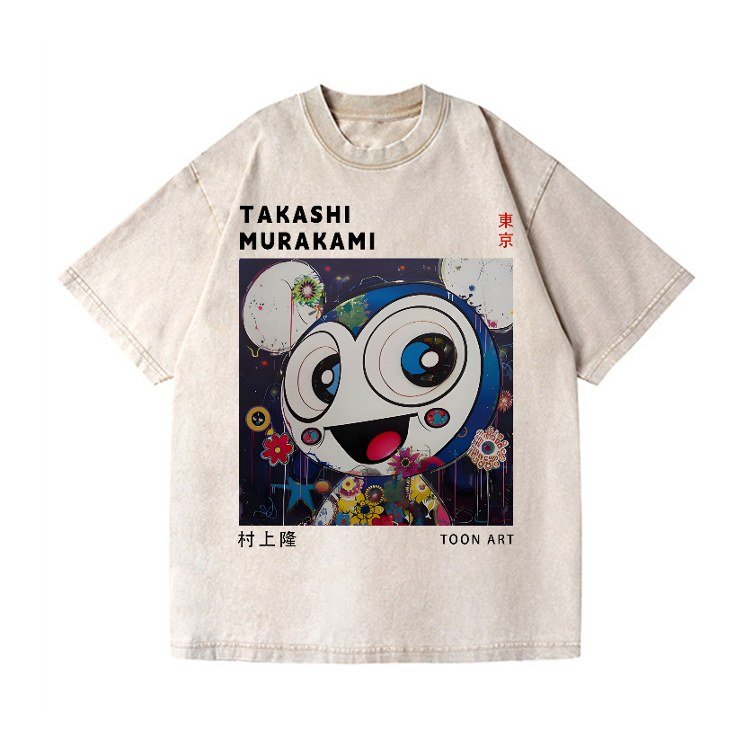 Toon Art TM Vintage Wash Japanese Design T-Shirt