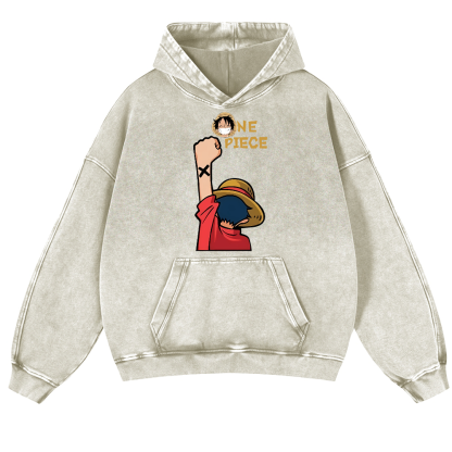 OP Vintage Washed Thick Cotton Hoodie