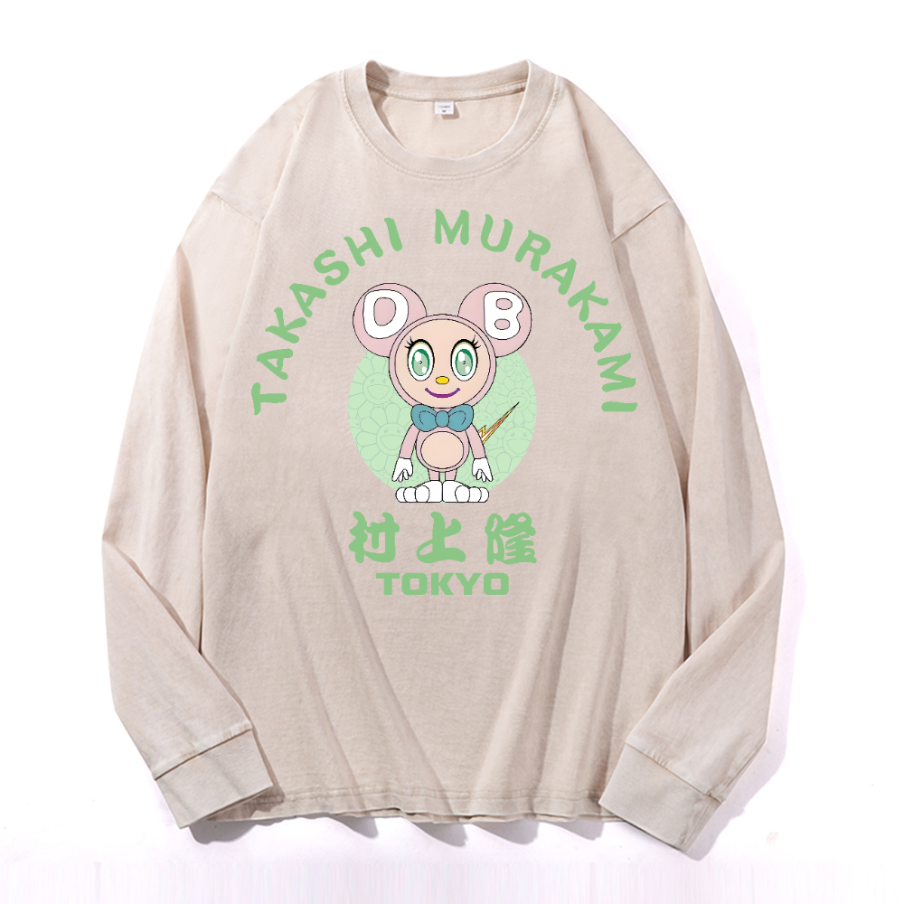 Sunflower TM Vintage Cotton Wash Crewneck Sweatshirt
