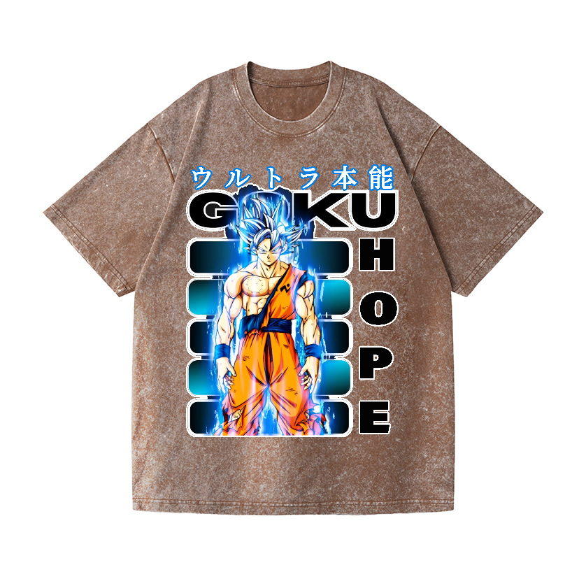 Dragon Ball Son Goku Vintage Wash Japanese Design T-Shirt