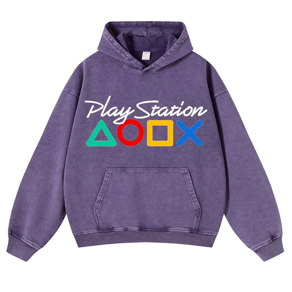 PS Vintage Washed Thick Cotton Hoodie