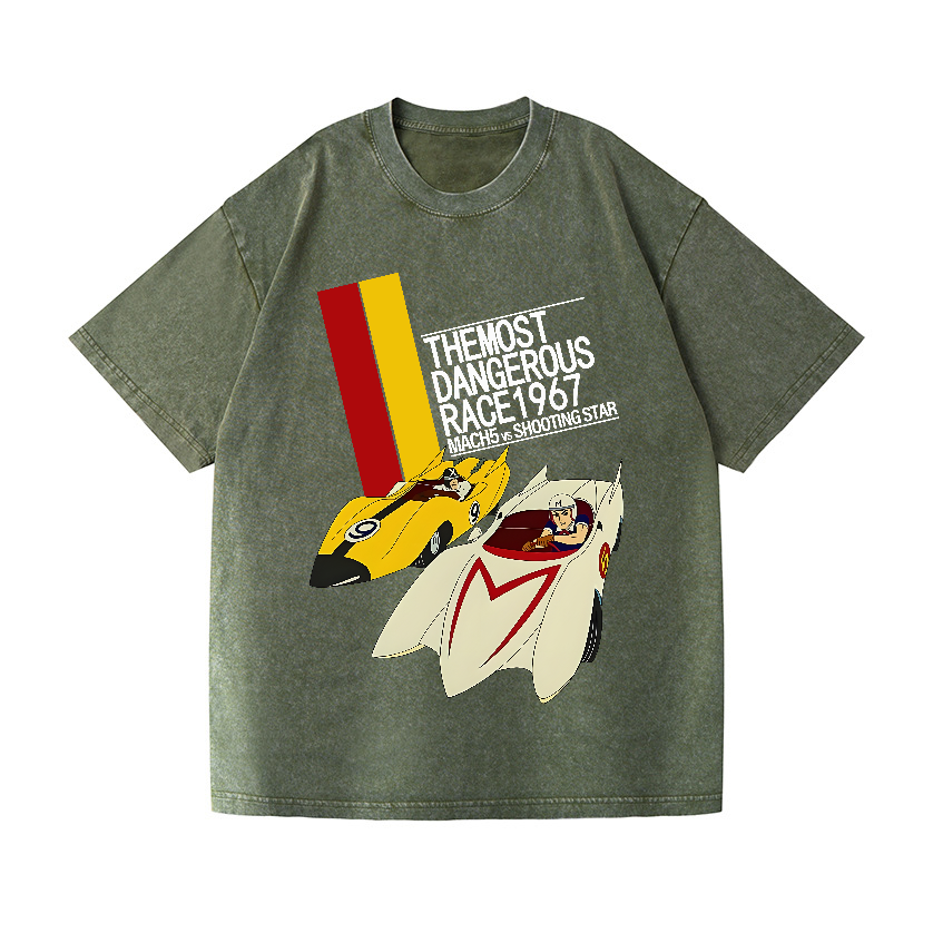 Speed Racer Vintage Wash Japanese Design T-Shirt