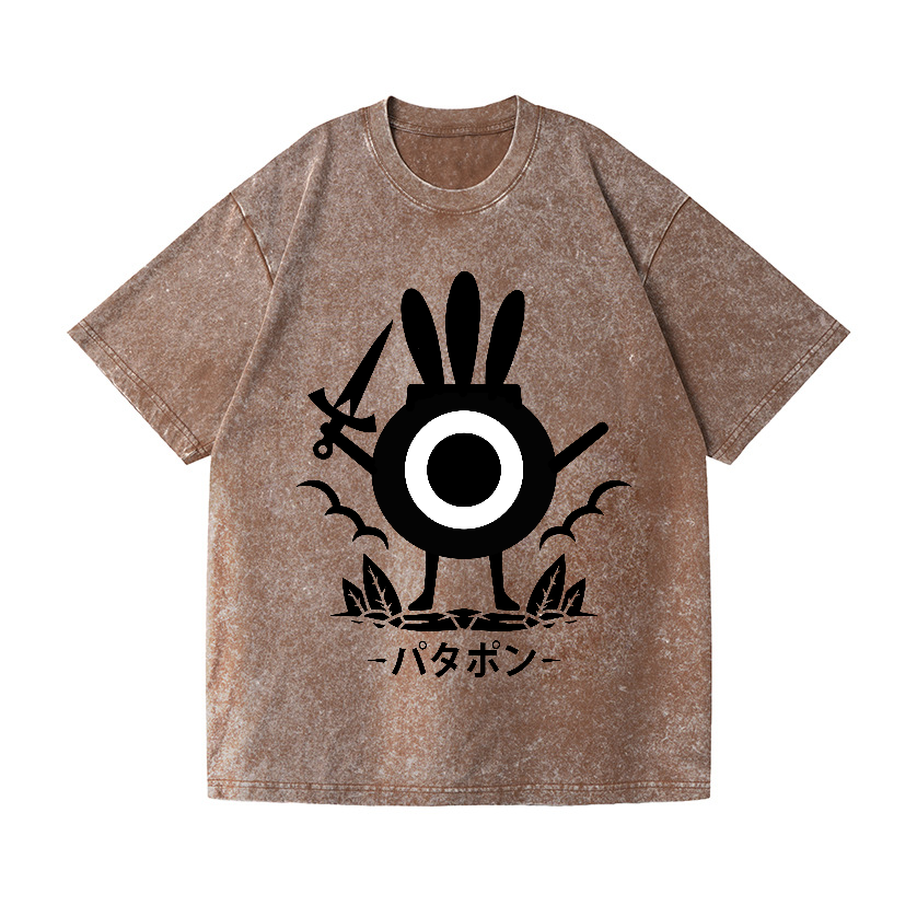 Patapon Vintage Wash Japanese Design T-Shirt