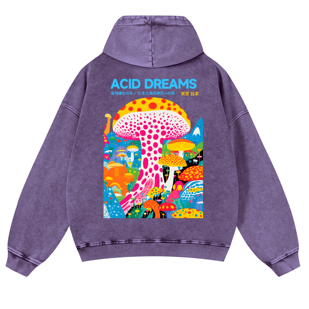 Yayoi Kusama Vintage Washed Cotton Back Art Hoodie