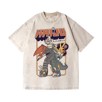 Mazinger Z Vintage Wash Japanese Design T-Shirt