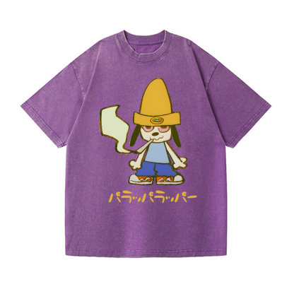 Parappa the Rapper Vintage Wash Japanese Design T-Shirt