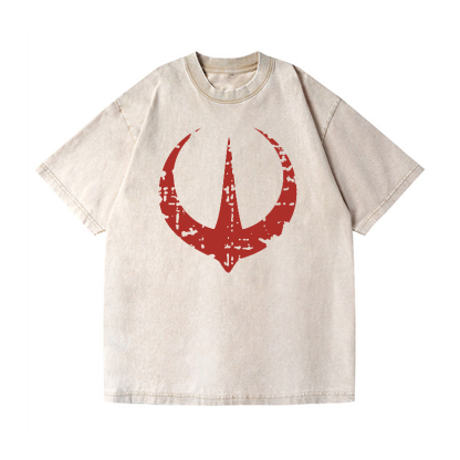 Rebellion Logo Andor Star Wars Vintage Wash Japanese Design T-Shirt