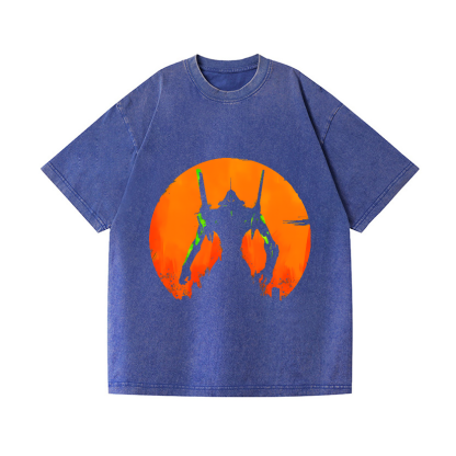 Evangelion Vintage Wash Japanese Design T-Shirt