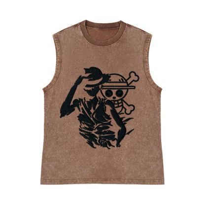 OP Pure Cotton Wash-Dyed Sleeveless Tank Top