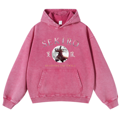 Sekiro Vintage Washed Thick Cotton Hoodie