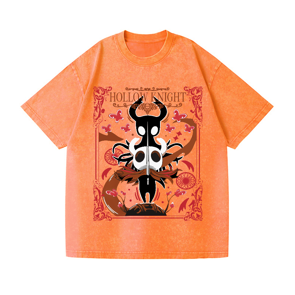 Hollow Knight Vintage Wash Japanese Design T-Shirt