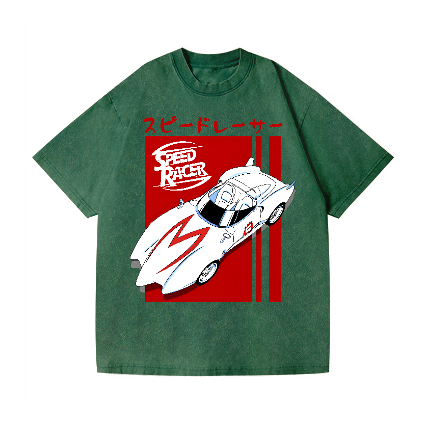 Speed Racer Vintage Wash Japanese Design T-Shirt