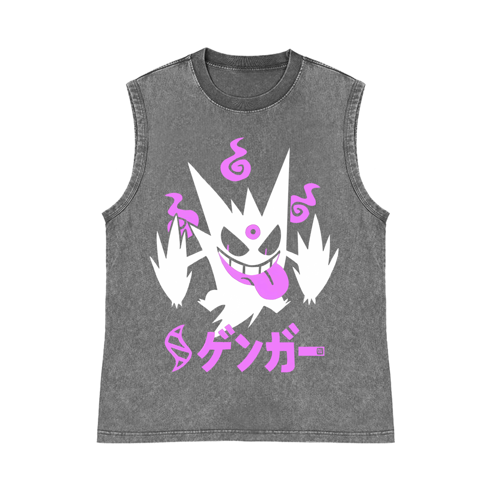 Gengar Pure Cotton Wash-Dyed Sleeveless Tank Top