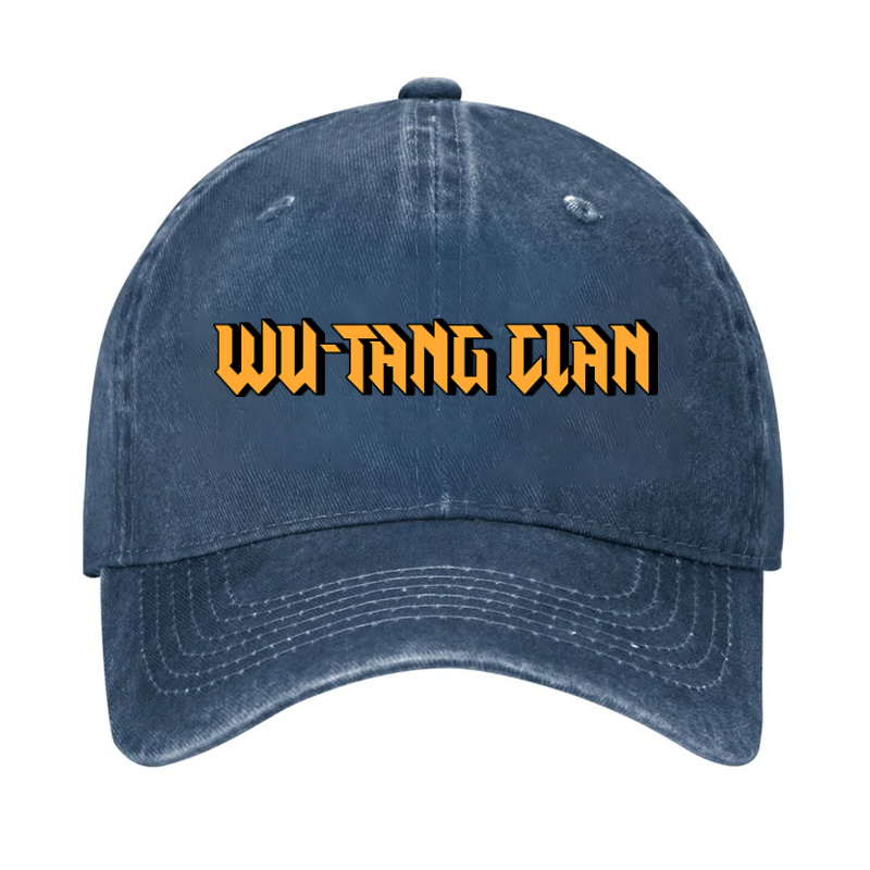 Wu Tang Clan Text Vintage Cotton Cap