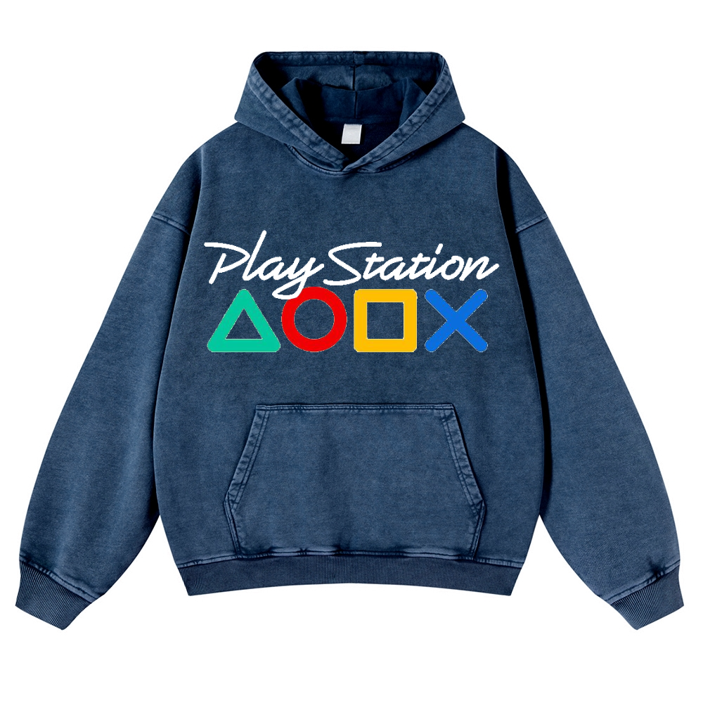 PS Vintage Washed Thick Cotton Hoodie
