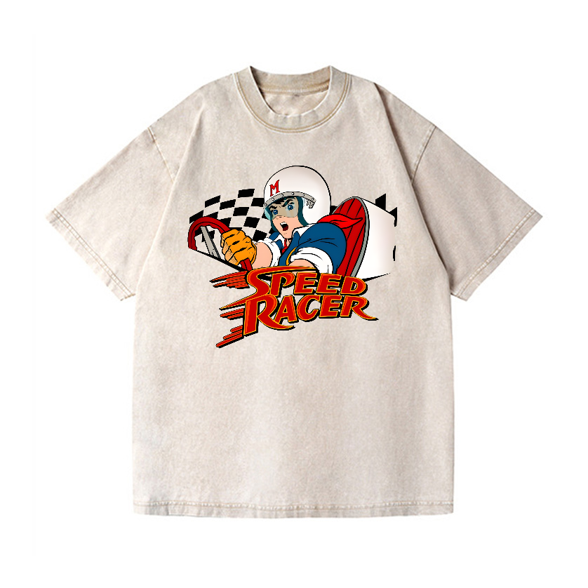 Speed Racer Vintage Wash Japanese Design T-Shirt