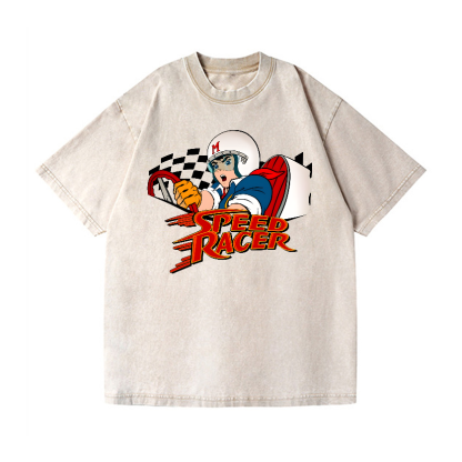 Speed Racer Vintage Wash Japanese Design T-Shirt