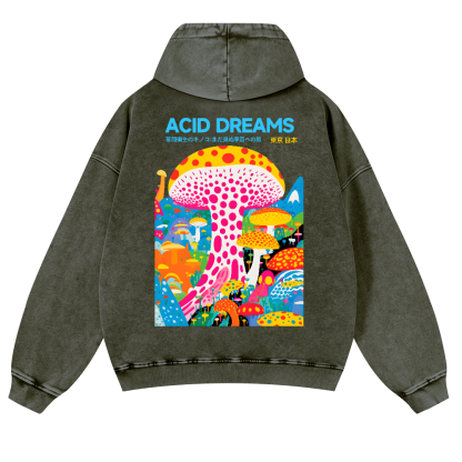 Yayoi Kusama Vintage Washed Cotton Back Art Hoodie