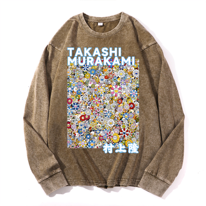 Sunflower TM Vintage Cotton Wash Crewneck Sweatshirt