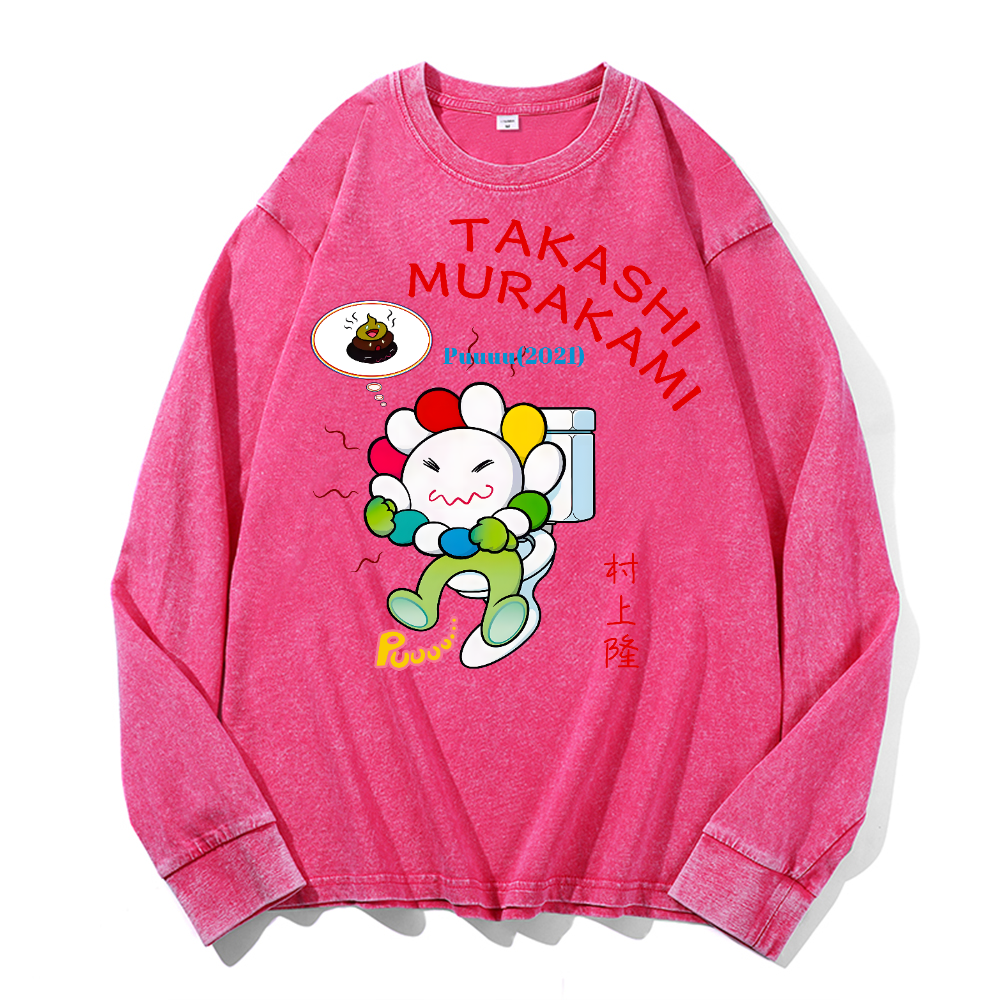Sunflower TM Vintage Cotton Wash Crewneck Sweatshirt