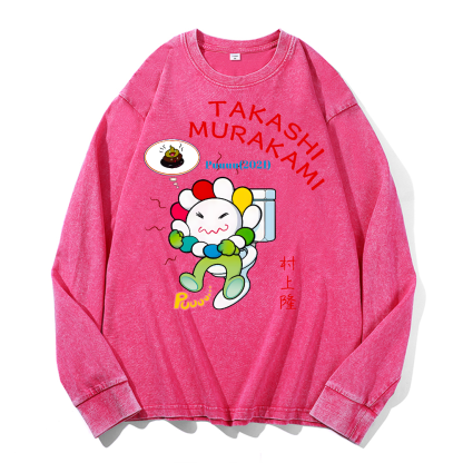 Sunflower TM Vintage Cotton Wash Crewneck Sweatshirt