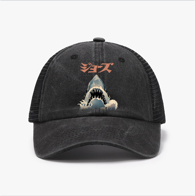 Jaws Ukiyoe Vintage Cotton Breathable Hat