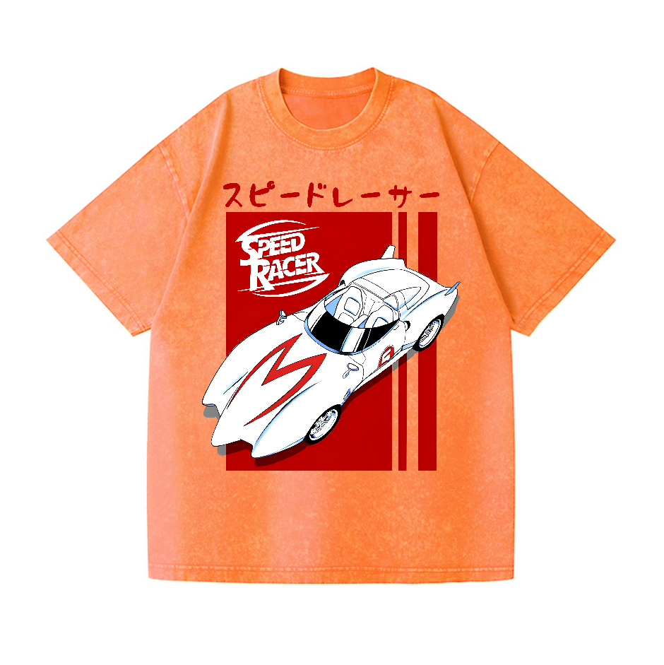 Speed Racer Vintage Wash Japanese Design T-Shirt