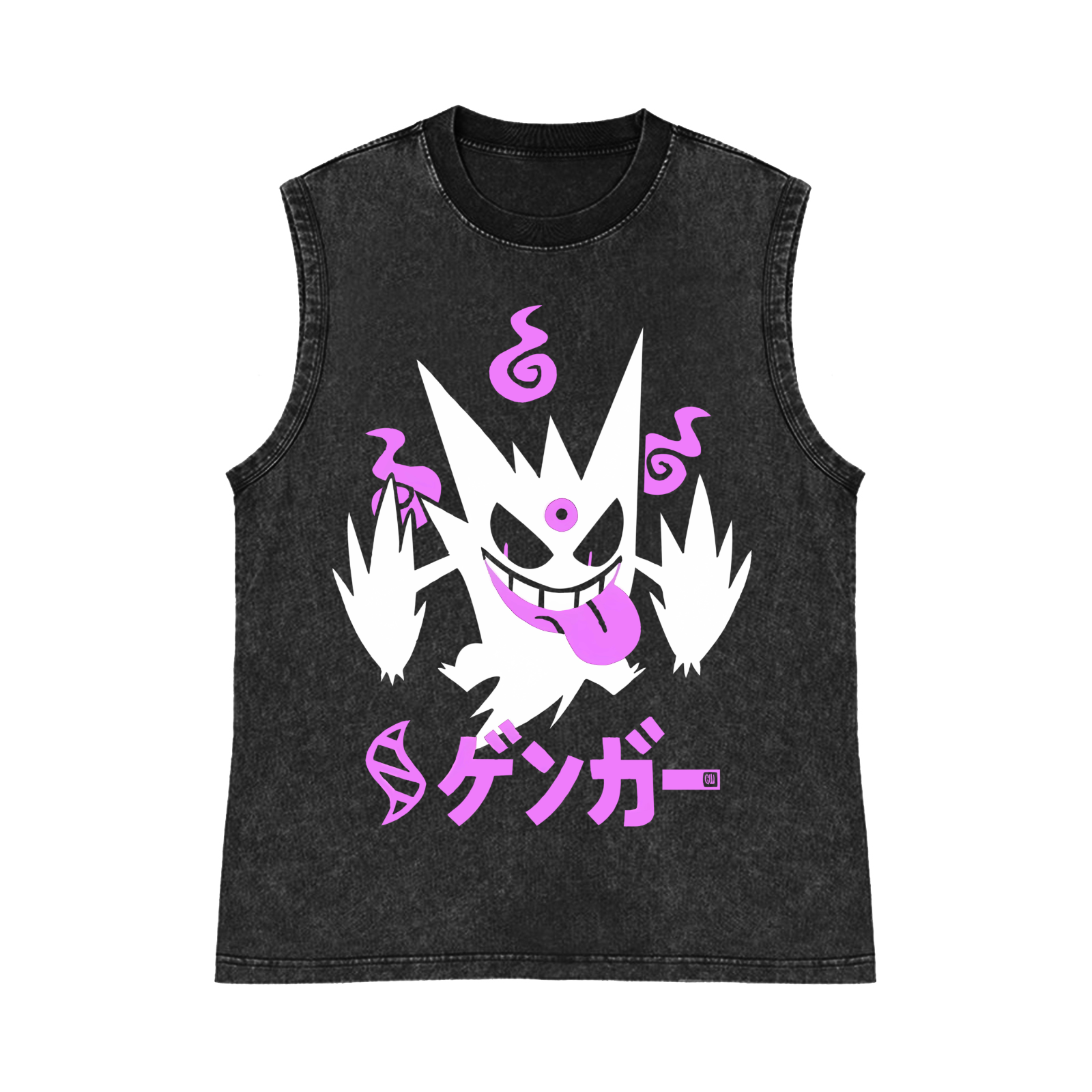Gengar Pure Cotton Wash-Dyed Sleeveless Tank Top