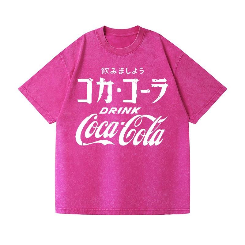 Coca-Cola Vintage Wash Japanese Design T-Shirt