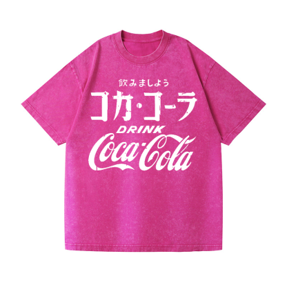 Coca-Cola Vintage Wash Japanese Design T-Shirt