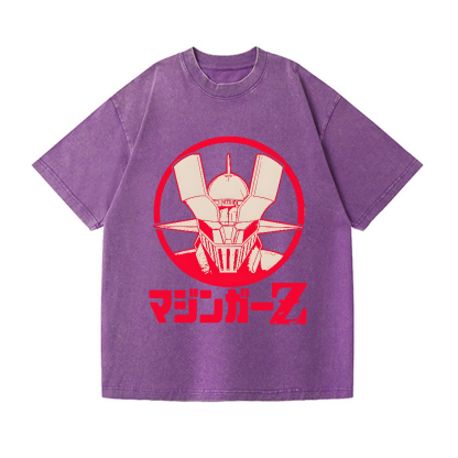 Mazinger Z Vintage Wash Japanese Design T-Shirt