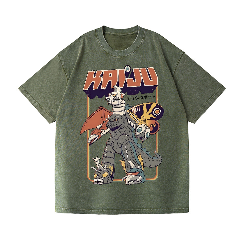 Mazinger Z Vintage Wash Japanese Design T-Shirt