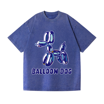 Koons Balloon Dog Vintage Wash Japanese Design T-Shirt