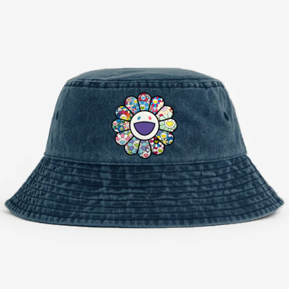 Sunflower TM Vintage 100% Cotton Bucket Hat