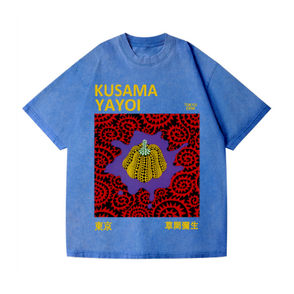 Yayoi Kusama Pumpkin Vintage Wash Japanese Design T-Shirt