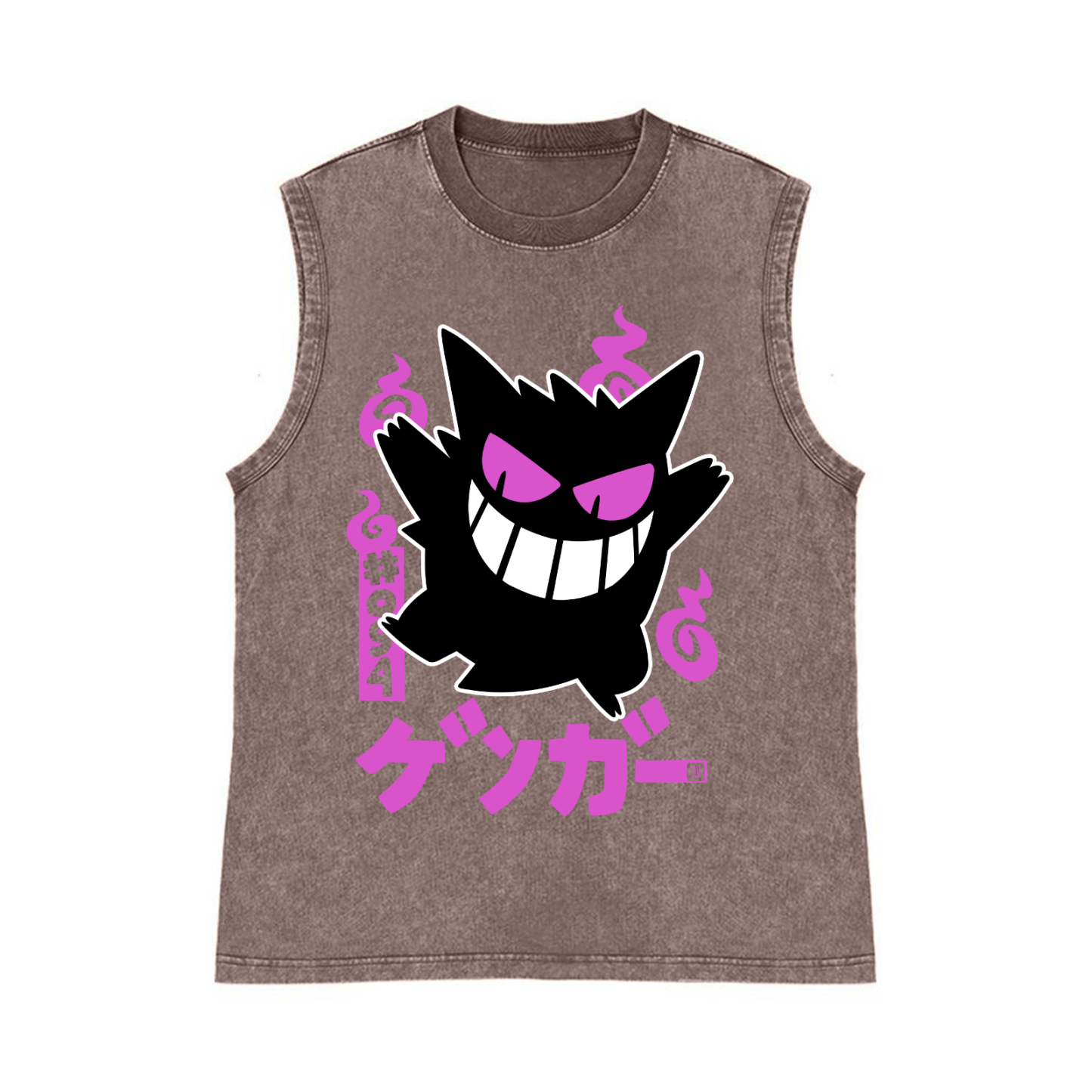  Gengar Pure Cotton Wash-Dyed Sleeveless Tank Top