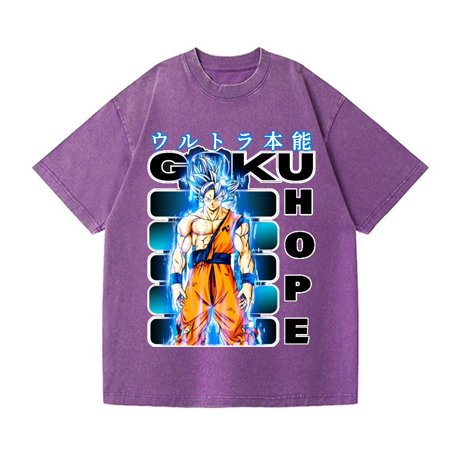 Dragon Ball Son Goku Vintage Wash Japanese Design T-Shirt