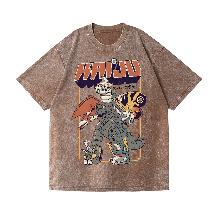 Mazinger Z Vintage Wash Japanese Design T-Shirt