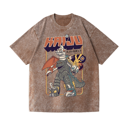 Mazinger Z Vintage Wash Japanese Design T-Shirt
