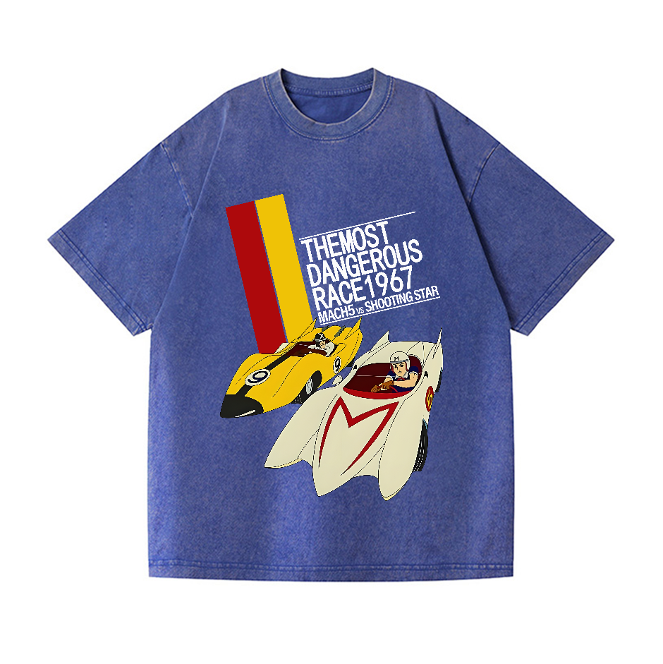 Speed Racer Vintage Wash Japanese Design T-Shirt