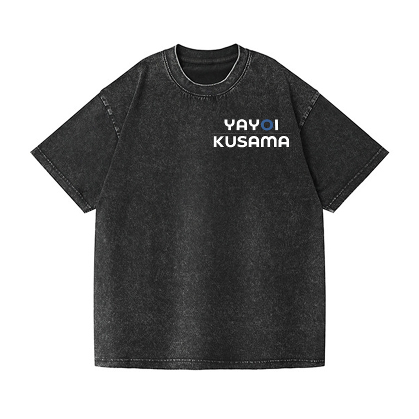 Yayoi Kusama Vintage Wash Japanese Design Back Art T-Shirt