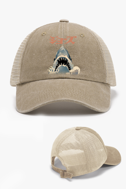 Jaws Ukiyoe Vintage Cotton Breathable Hat