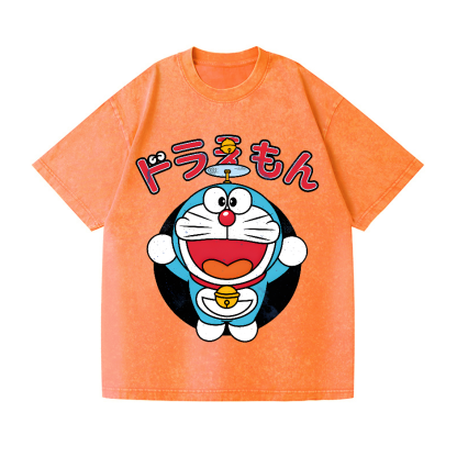 Doraemon Vintage Wash Japanese Design T-Shirt