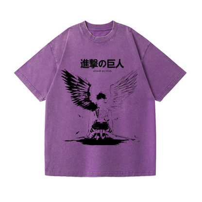 AOT Vintage Wash Japanese Design T-Shirt