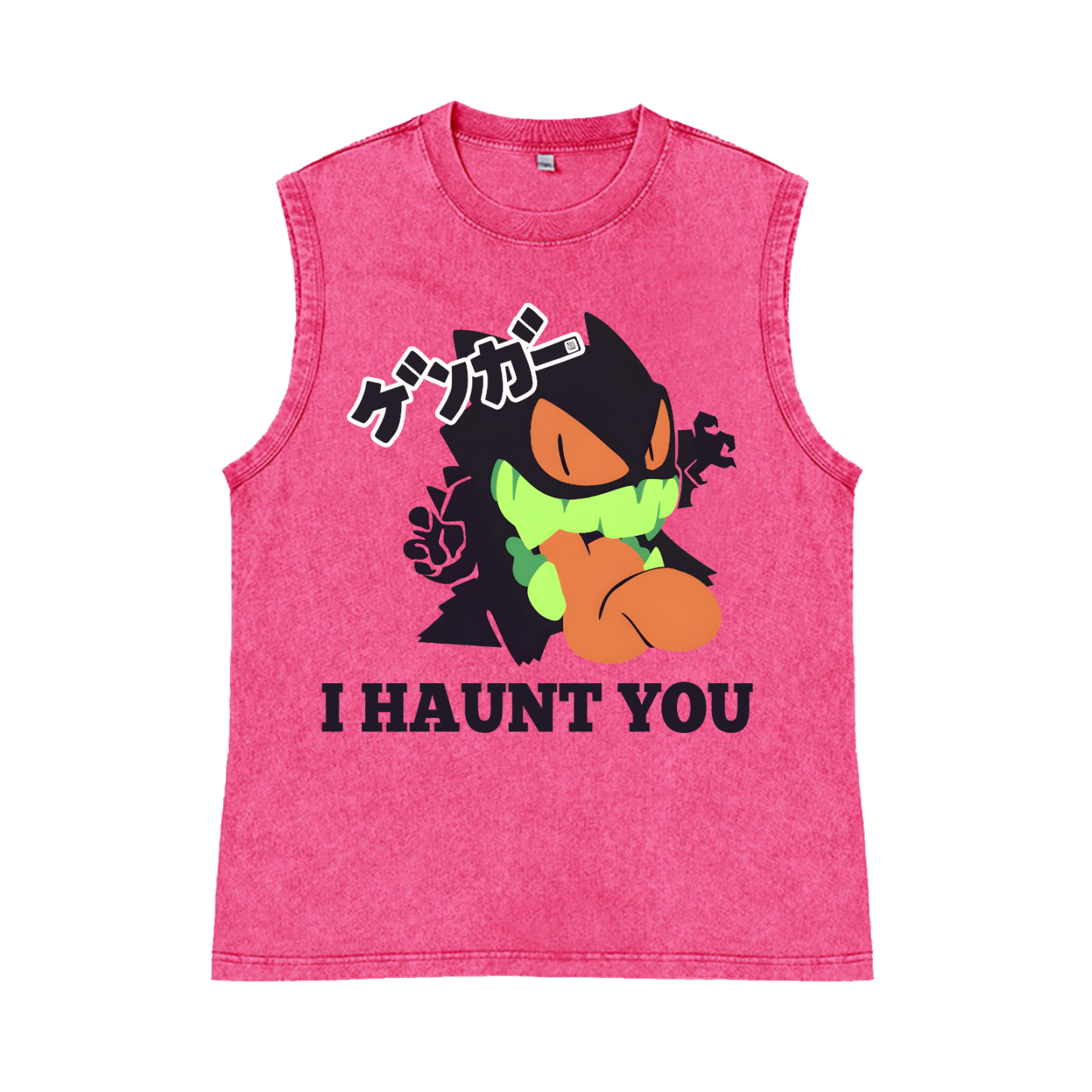 Gengar Pure Cotton Wash-Dyed Sleeveless Tank Top